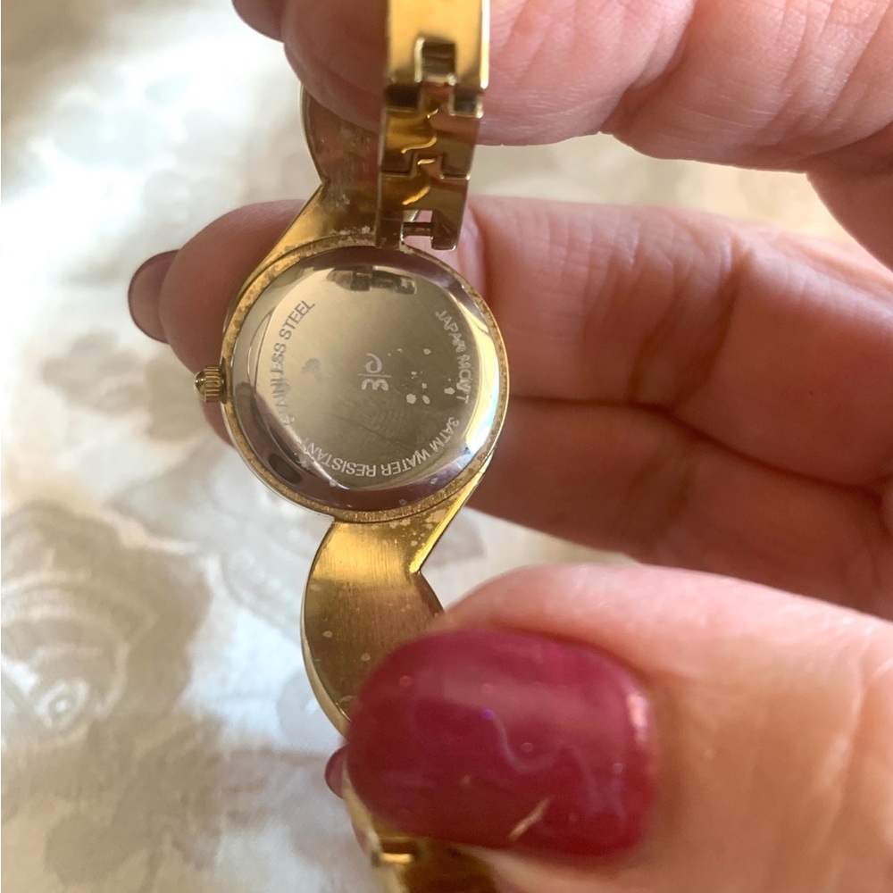 Goldtone and Rhinestones Embellished Women’s Watch - Picture 4 of 6